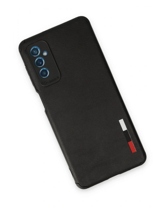 Newface Samsung Galaxy M52 5G Kılıf Loop Deri Silikon - Siyah