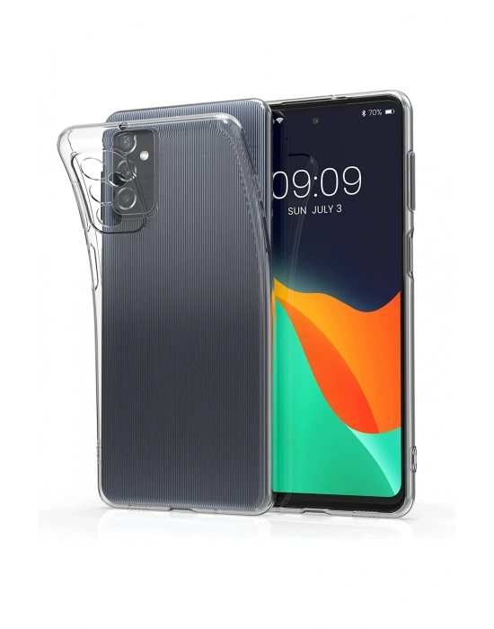 Newface Samsung Galaxy M52 5G Kılıf Lüx Şeffaf Silikon