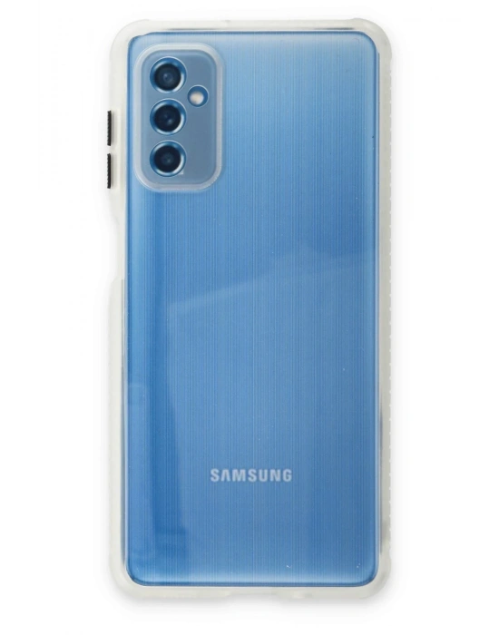 Newface Samsung Galaxy M52 5G Kılıf Miami Şeffaf Silikon - Şeffaf