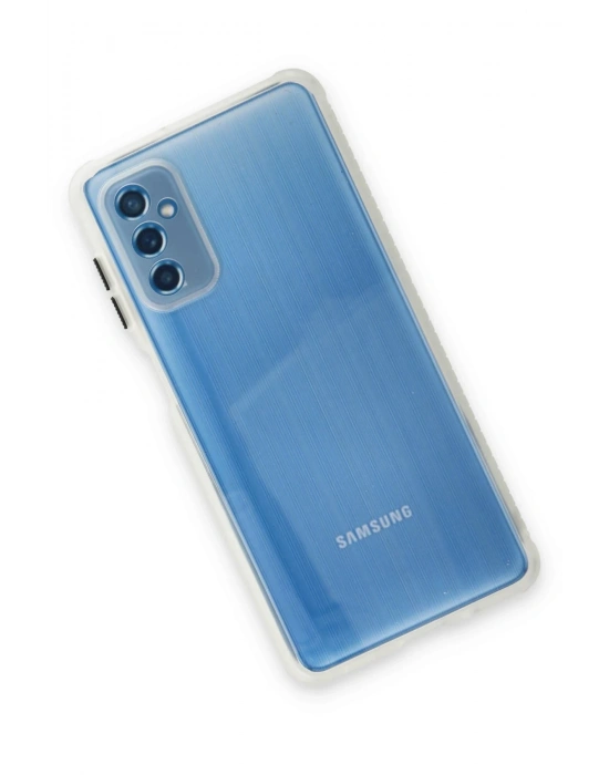 Newface Samsung Galaxy M52 5G Kılıf Miami Şeffaf Silikon - Şeffaf