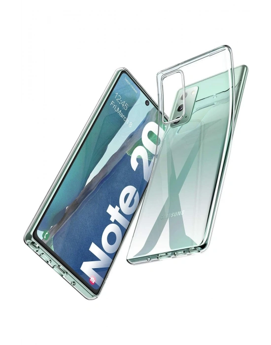 Newface Samsung Galaxy Note 20 Kılıf Lüx Şeffaf Silikon