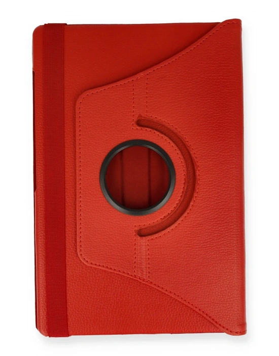 Newface Samsung Galaxy P610 Tab S6 Lite 10.4 Kılıf 360 Tablet Deri Kılıf - Kırmızı