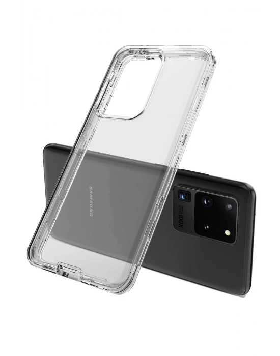 Newface Samsung Galaxy S20 Plus Kılıf Lüx Şeffaf Silikon