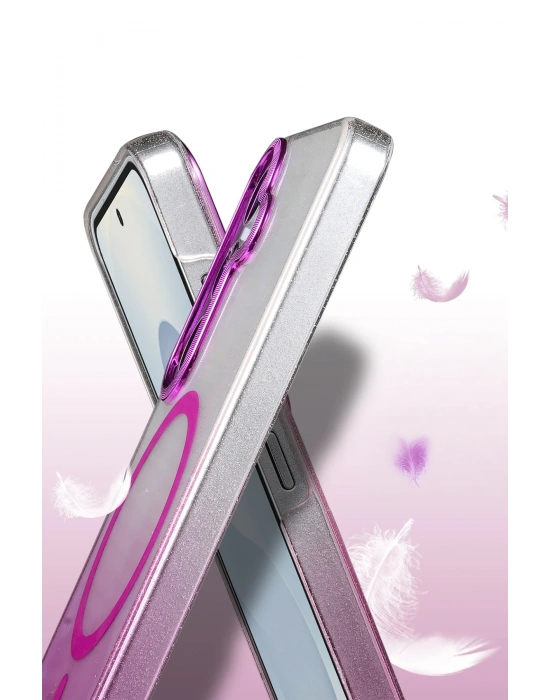 Newface Samsung Galaxy S23 FE Glossy Magsafe Kapak - Siyah