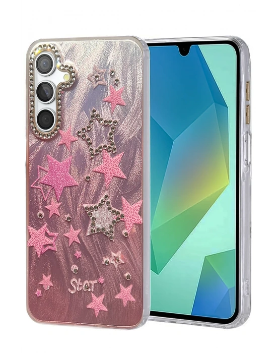 Newface Samsung Galaxy S23 FE Kılıf Blade Aynalı Desenli Kapak - Desen 7