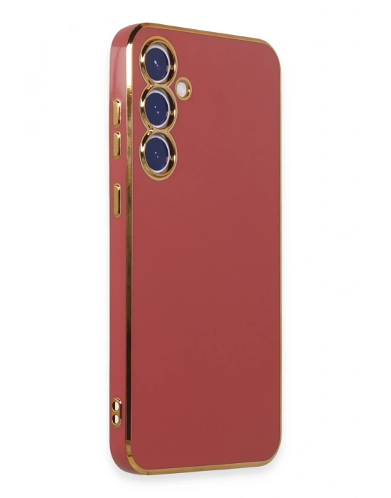 Newface Samsung Galaxy S23 FE Kılıf Volet Silikon - Kırmızı