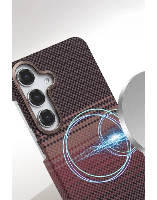 Newface Samsung Galaxy S23 FE Vega Magsafe Kapak - Çöl Titanyum