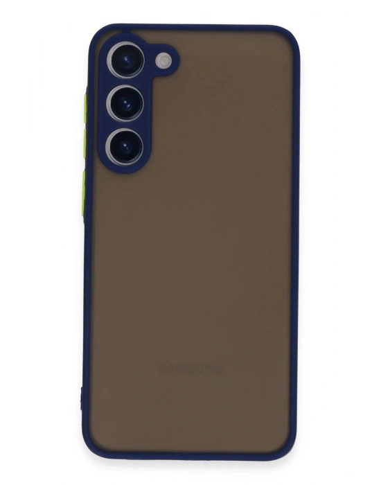 Newface Samsung Galaxy S23 Kılıf Montreal Silikon Kapak - Lacivert