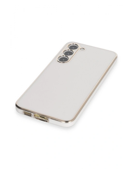 Newface Samsung Galaxy S23 Kılıf Volet Silikon - Beyaz