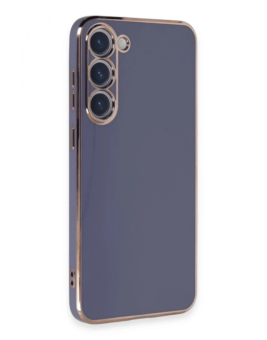 Newface Samsung Galaxy S23 Kılıf Volet Silikon - Mavi