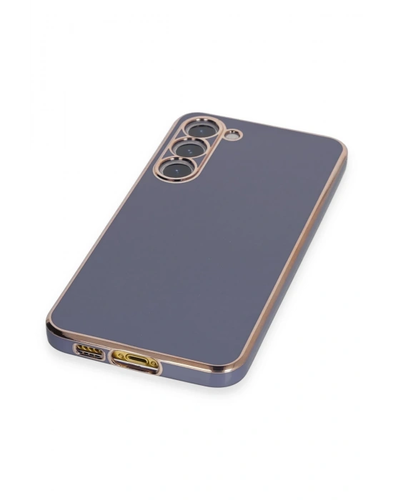 Newface Samsung Galaxy S23 Kılıf Volet Silikon - Mavi