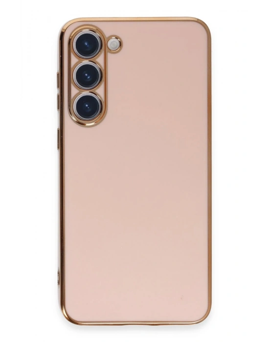 Newface Samsung Galaxy S23 Kılıf Volet Silikon - Pembe