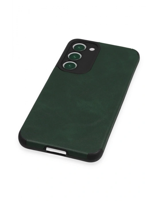 Newface Samsung Galaxy S23 Plus Kılıf Loop Deri Silikon - Yeşil