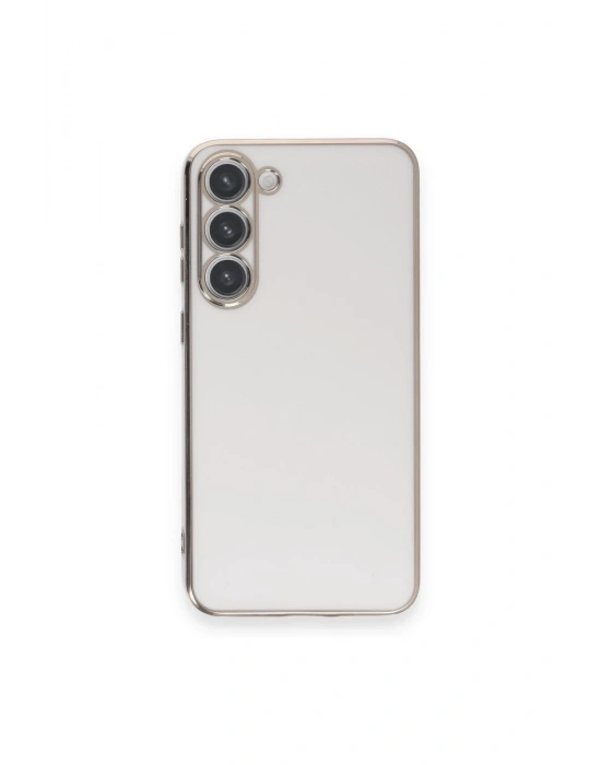 Newface Samsung Galaxy S23 Plus Kılıf Volet Silikon - Beyaz