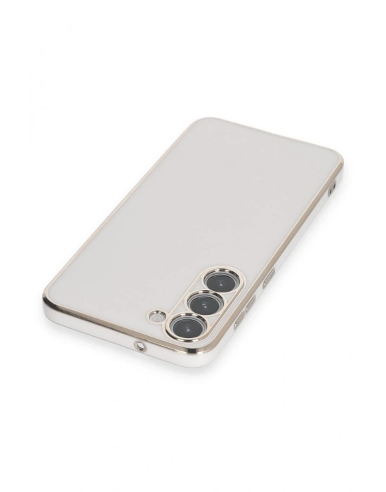 Newface Samsung Galaxy S23 Plus Kılıf Volet Silikon - Beyaz