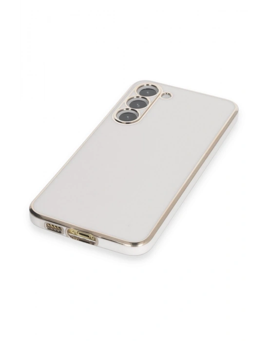 Newface Samsung Galaxy S23 Plus Kılıf Volet Silikon - Beyaz