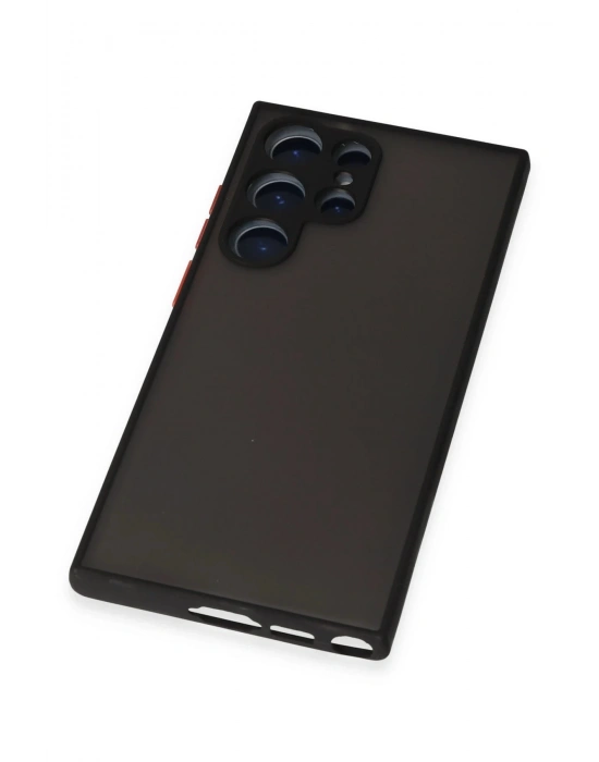 Newface Samsung Galaxy S23 Ultra Kılıf Montreal Silikon Kapak - Siyah