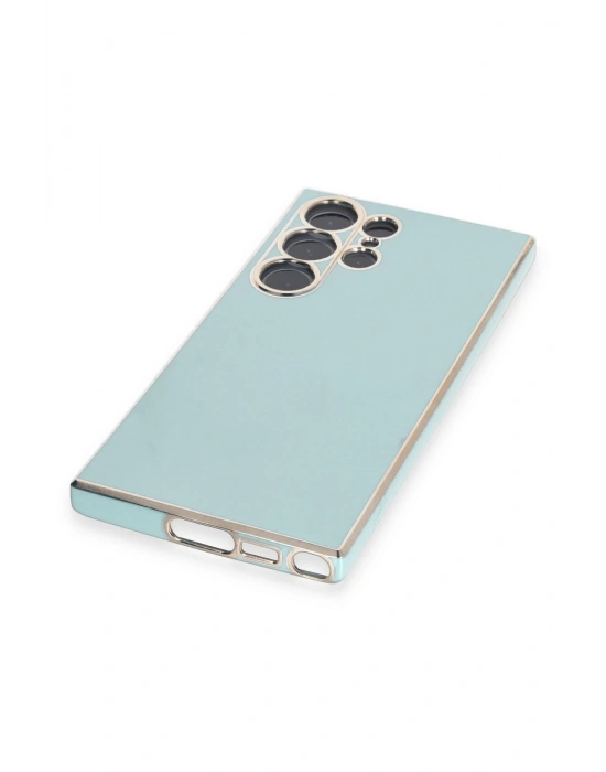 Newface Samsung Galaxy S23 Ultra Kılıf Volet Silikon - Açık Yeşil