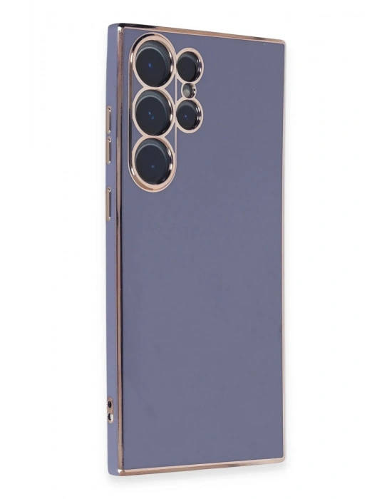 Newface Samsung Galaxy S23 Ultra Kılıf Volet Silikon - Mavi