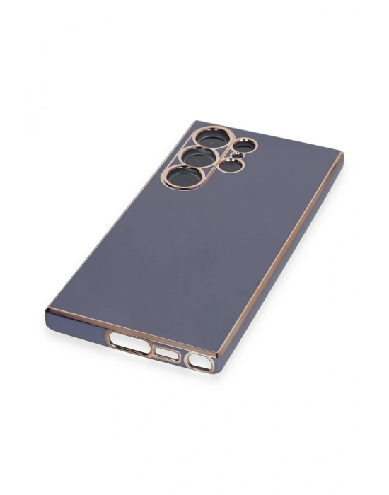 Newface Samsung Galaxy S23 Ultra Kılıf Volet Silikon - Mavi
