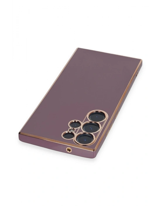 Newface Samsung Galaxy S23 Ultra Kılıf Volet Silikon - Mor