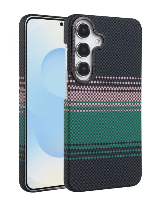 Newface Samsung Galaxy S24 FE Vega Magsafe Kapak - Yeşil