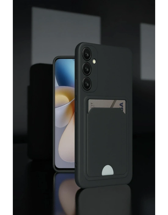 Newface Samsung Galaxy S24 Plus Kelvin Kartvizitli Silikon - Koyu Yeşil