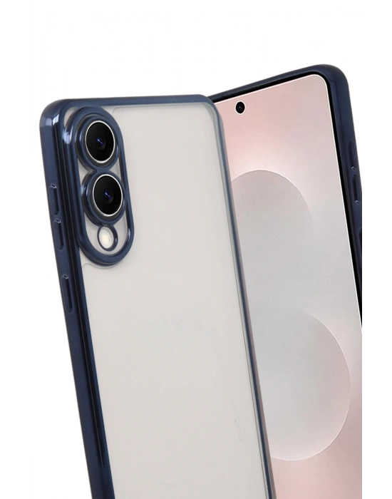 Newface Samsung Galaxy S25 Edge Razer Lensli Silikon - Lacivert