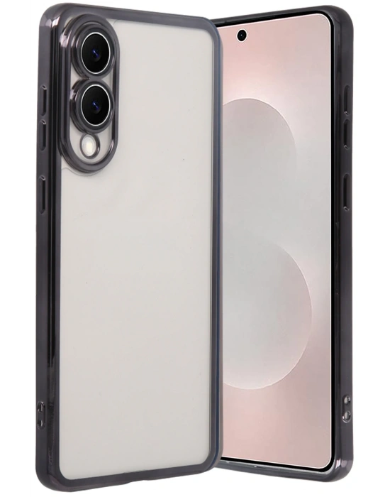 Newface Samsung Galaxy S25 Edge Razer Lensli Silikon - Siyah