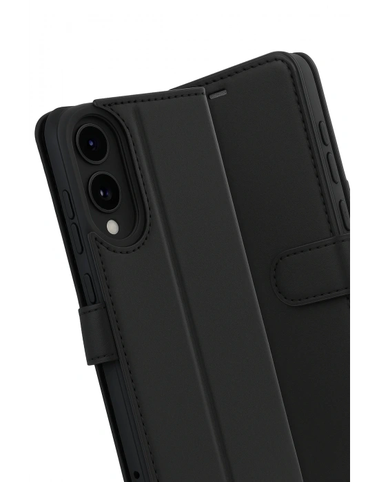 Newface Samsung Galaxy S25 Edge Trend S Plus Kapaklı Kılıf - Siyah