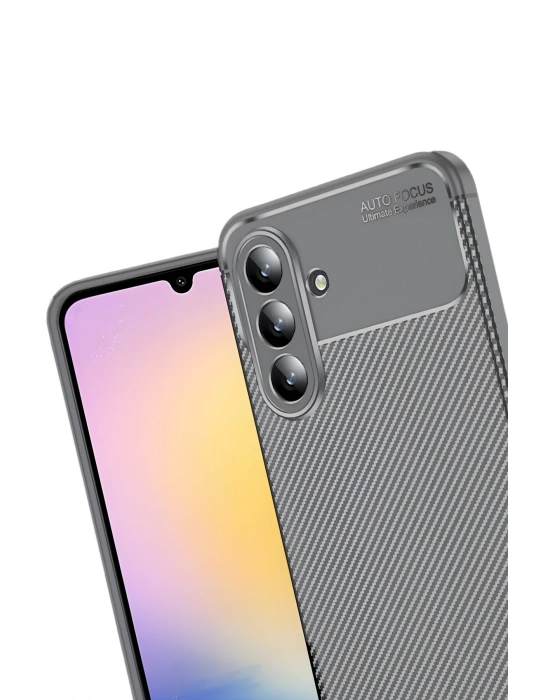 Newface Samsung Galaxy S25 FE Auto Focus Karbon Kapak - Gri