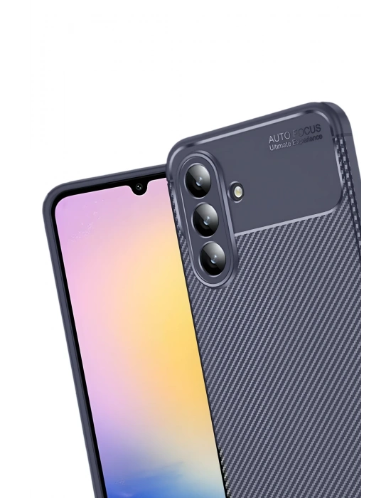 Newface Samsung Galaxy S25 FE Auto Focus Karbon Kapak - Lacivert