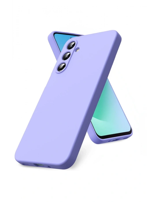 Newface Samsung Galaxy S25 FE Nano içi Kadife Silikon - Lila