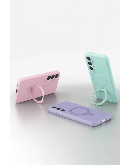 Newface Samsung Galaxy S25 FE Regal Magsafe Standlı Kapak - Siyah