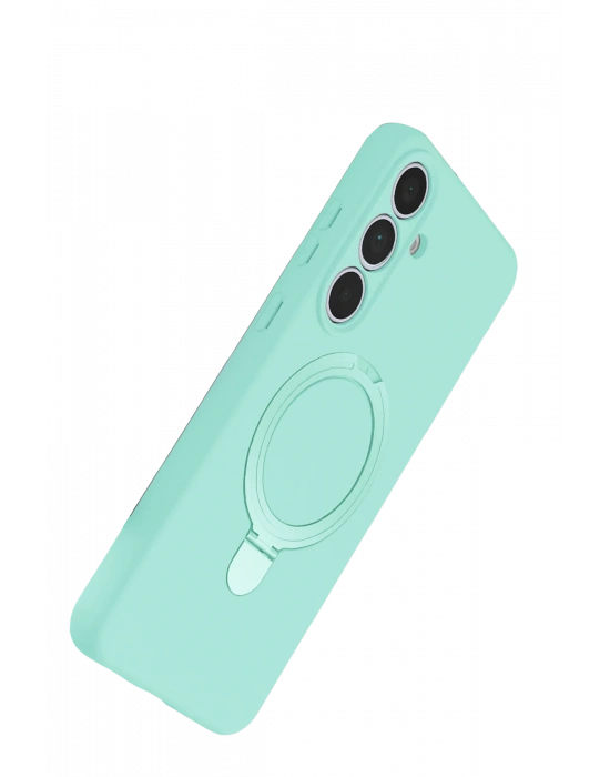 Newface Samsung Galaxy S25 FE Regal Magsafe Standlı Kapak - Su Yeşili