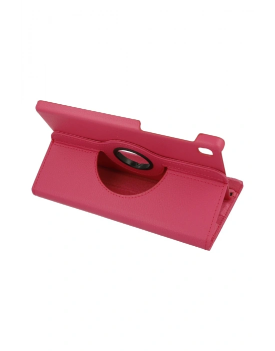 Newface Samsung Galaxy T220 Tab A7 Lite 8.7 Kılıf 360 Tablet Deri Kılıf - Pembe