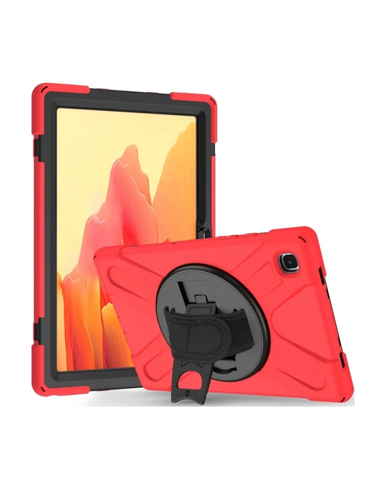 Newface Samsung Galaxy T220 Tab A7 Lite 8.7 Kılıf Amazing Tablet Kapak - Kırmızı