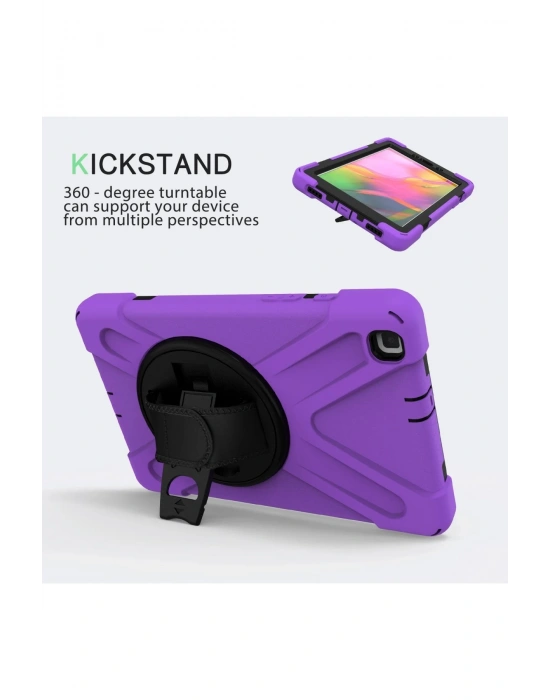 Newface Samsung Galaxy T290 Tab A 8 Kılıf Amazing Tablet Kapak - Mor