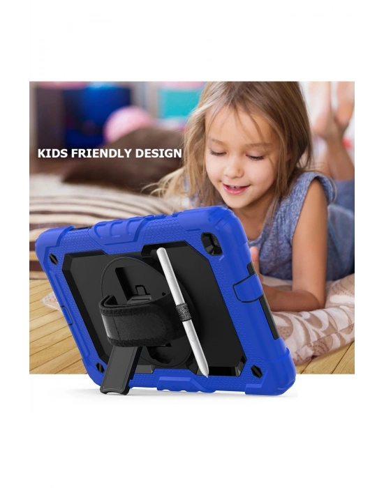 Newface Samsung Galaxy T290 Tab A 8 Kılıf Pars Tablet Kapak - Mavi