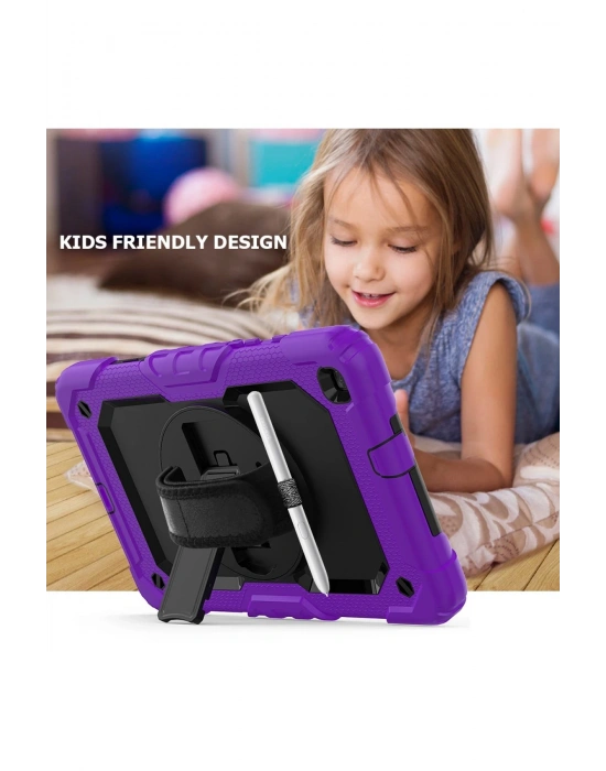 Newface Samsung Galaxy T290 Tab A 8 Kılıf Pars Tablet Kapak - Mor