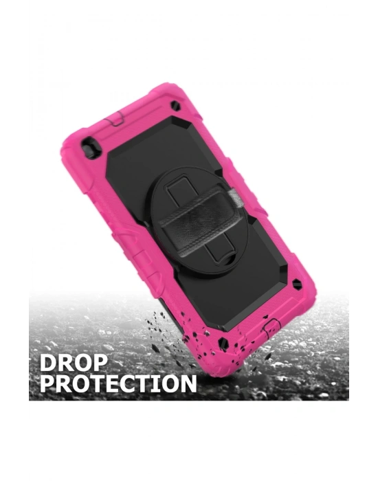 Newface Samsung Galaxy T290 Tab A 8 Kılıf Pars Tablet Kapak - Pembe