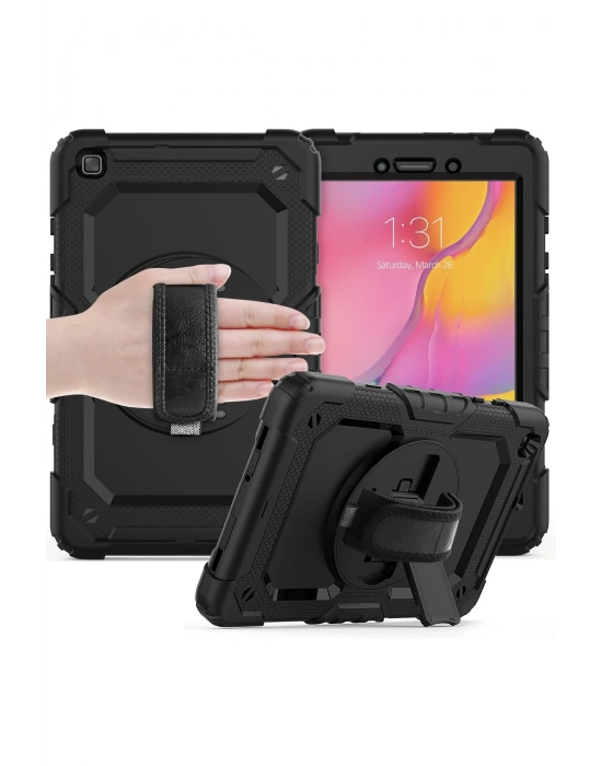 Newface Samsung Galaxy T290 Tab A 8 Kılıf Pars Tablet Kapak - Siyah