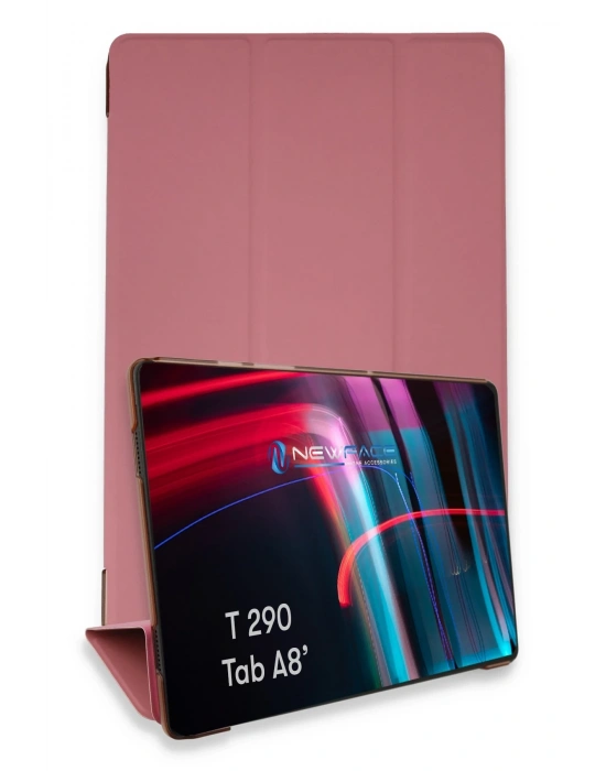 Newface Samsung Galaxy T290 Tab A 8 Kılıf Tablet Smart Kılıf - Pembe