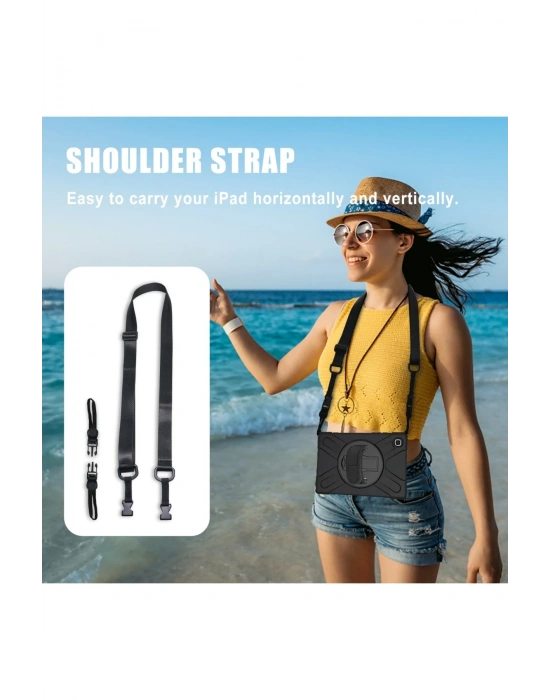 Newface Samsung Galaxy T500 Tab A7 10.4 Kılıf Amazing Tablet Kapak - Siyah