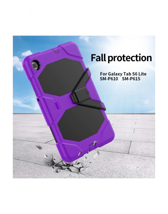 Newface Samsung Galaxy T500 Tab A7 10.4 Kılıf Griffin Tablet Kapak - Mor