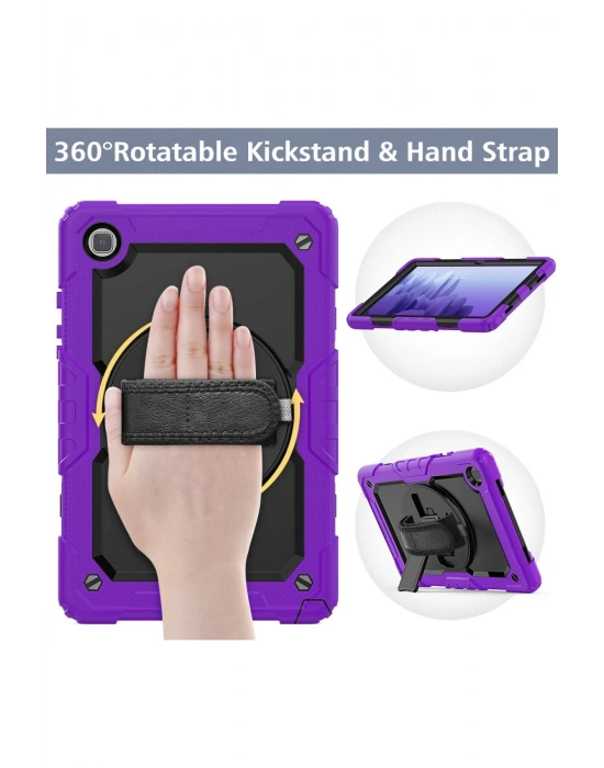 Newface Samsung Galaxy T500 Tab A7 10.4 Kılıf Pars Tablet Kapak - Mor