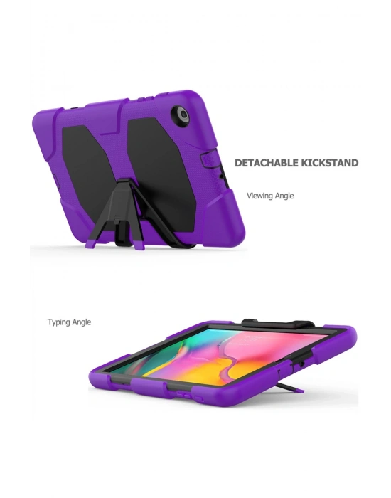 Newface Samsung Galaxy T510 Tab A 10.1 Kılıf Griffin Tablet Kapak - Mor