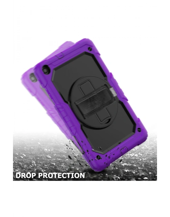 Newface Samsung Galaxy T510 Tab A 10.1 Kılıf Pars Tablet Kapak - Mor