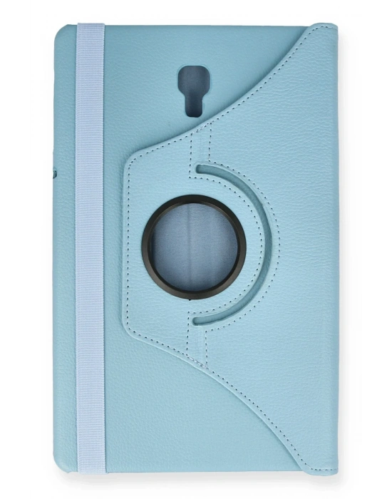Newface Samsung Galaxy T590 Tab A 10.5 Kılıf 360 Tablet Deri Kılıf - Turkuaz