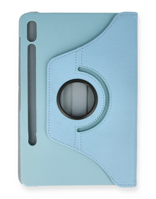 Newface Samsung Galaxy T860 Tab S6 10.5 Kılıf 360 Tablet Deri Kılıf - Turkuaz